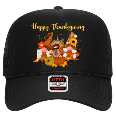 Happy Thanksgiving Fall Gnomes Trucker Hat