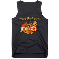 Happy Thanksgiving Fall Gnomes Tank Top