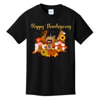 Happy Thanksgiving Fall Gnomes Kids T-Shirt