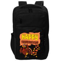 Happy Thanksgiving Festive Fun Holiday Impact Tech Backpack