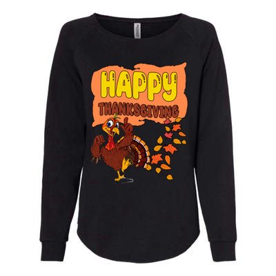 Happy Thanksgiving Festive Fun Holiday Womens California Wash Sweatshirt