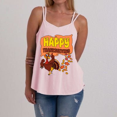 Happy Thanksgiving Festive Fun Holiday Women's Strappy Tank