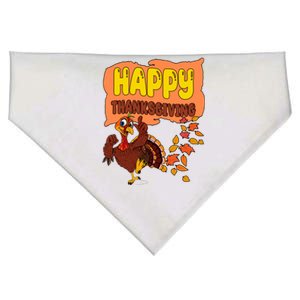 Happy Thanksgiving Festive Fun Holiday USA-Made Doggie Bandana