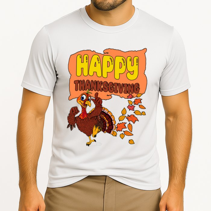 Happy Thanksgiving Festive Fun Holiday Performance Shirt