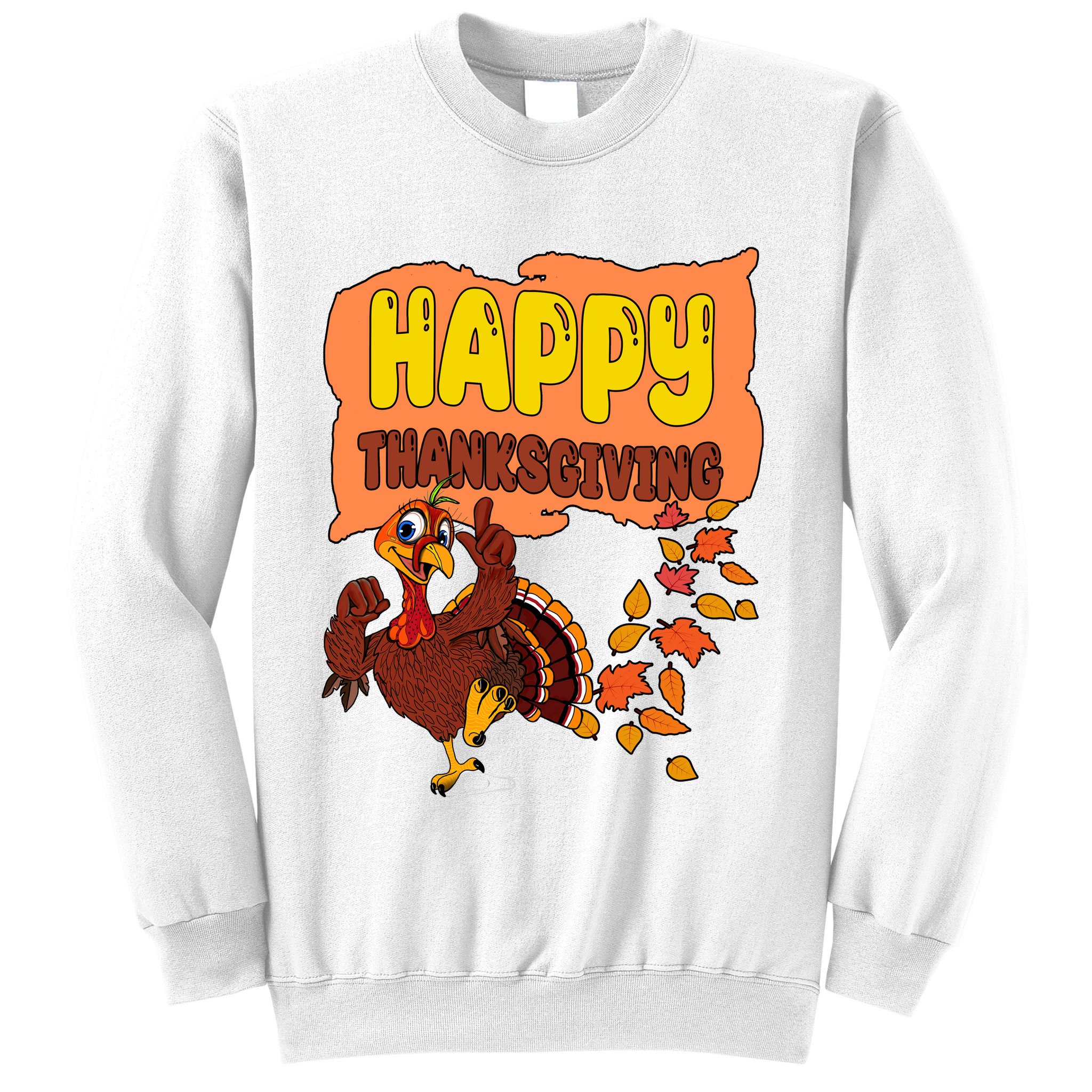 Happy Thanksgiving Festive Fun Holiday Sweatshirt
