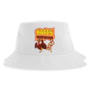 Happy Thanksgiving Festive Fun Holiday Sustainable Bucket Hat