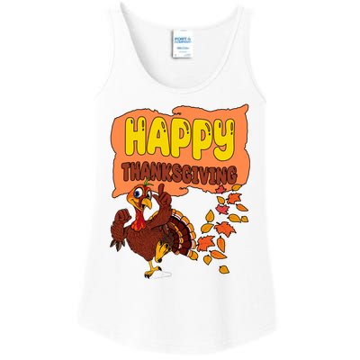 Happy Thanksgiving Festive Fun Holiday Ladies Essential Tank