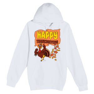 Happy Thanksgiving Festive Fun Holiday Premium Pullover Hoodie