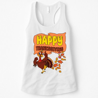 Happy Thanksgiving Festive Fun Holiday Womens Tank Top