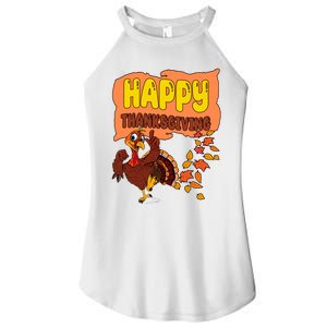 Happy Thanksgiving Festive Fun Holiday Women's Perfect Tri Rocker Tank