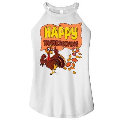 Happy Thanksgiving Festive Fun Holiday Women's Perfect Tri Rocker Tank