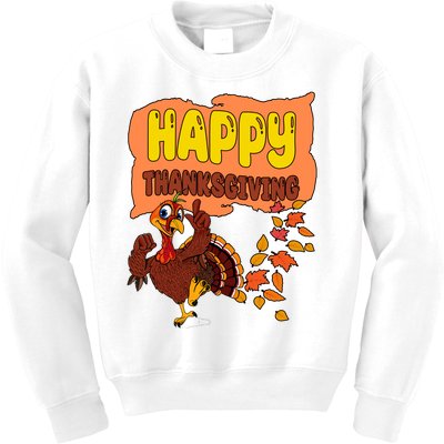 Happy Thanksgiving Festive Fun Holiday Kids Sweatshirt