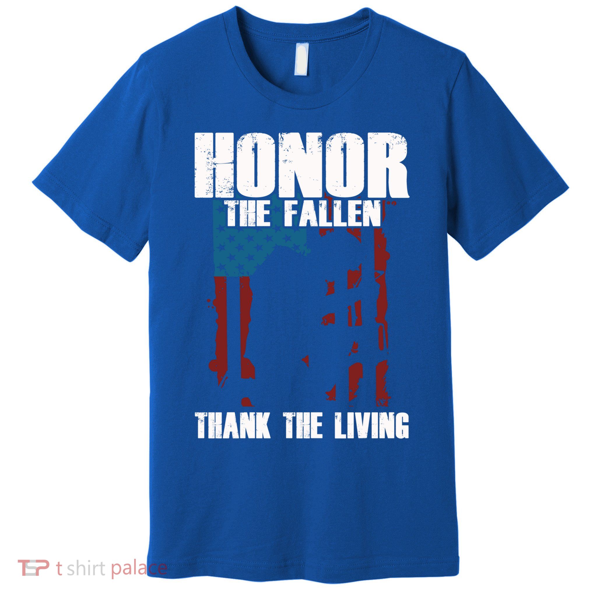 Honor The Fallen Usa Flag Military Veteran Support Gift Great Gift Premium T-Shirt