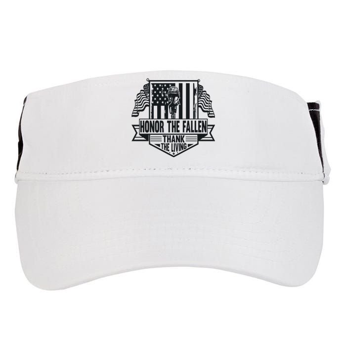 Honor The Fallen Memorial Day Graphic Adult Drive Performance Visor