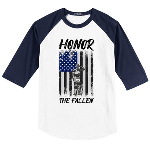 Honor The Fallen American Flag For Patriots Gift Baseball Sleeve Shirt