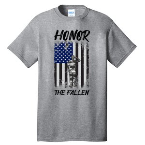 Honor The Fallen American Flag For Patriots Gift Tall T-Shirt