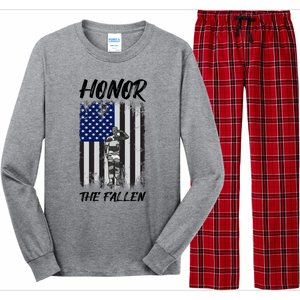 Honor The Fallen American Flag For Patriots Gift Long Sleeve Pajama Set