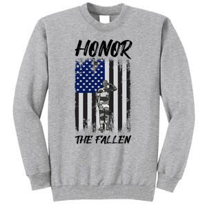 Honor The Fallen American Flag For Patriots Gift Tall Sweatshirt