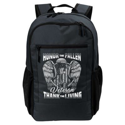 Honor The Fallen Veteran Thank The Living Veteran Gift Daily Commute Backpack