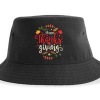 Happy Thanksgiving Forthanksgiving Family Sustainable Bucket Hat