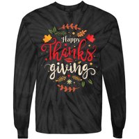 Happy Thanksgiving Forthanksgiving Family Tie-Dye Long Sleeve Shirt