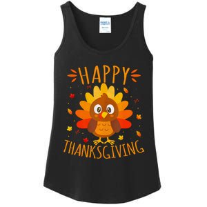 Happy Thanksgiving For Turkey Day Family Dinner Ladies Essential Tank