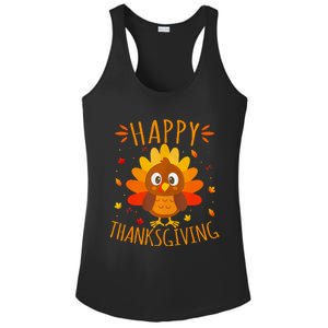 Happy Thanksgiving For Turkey Day Family Dinner Ladies PosiCharge Competitor Racerback Tank