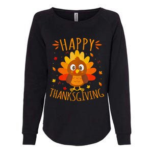 Happy Thanksgiving For Turkey Day Family Dinner Womens California Wash Sweatshirt