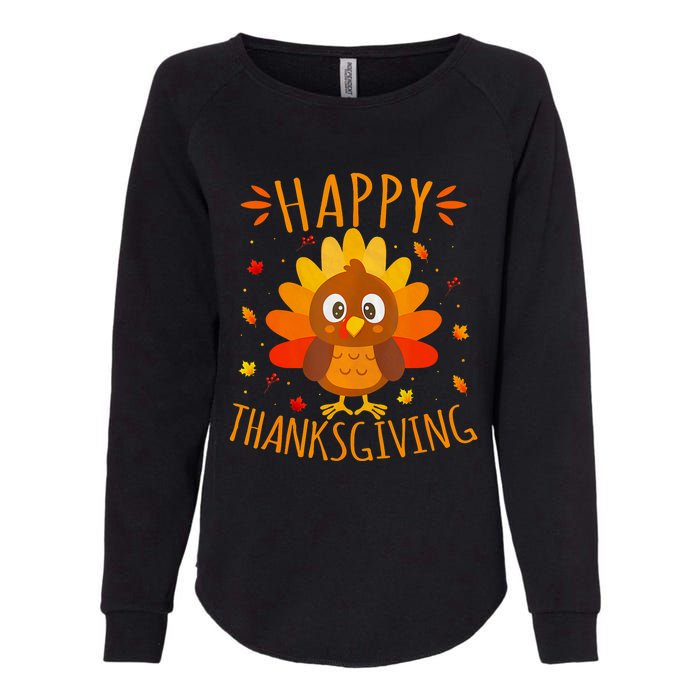 Happy Thanksgiving For Turkey Day Family Dinner Womens California Wash Sweatshirt