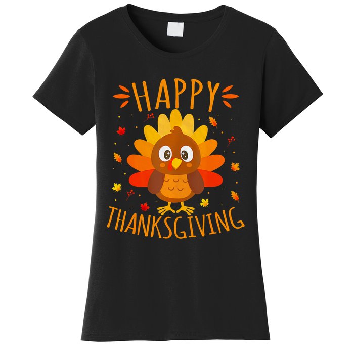 Happy Thanksgiving For Turkey Day Family Dinner Women's T-Shirt