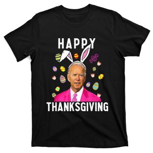 Happy Thanksgiving Funny Joe Biden Confused Happy Easter Day T-Shirt