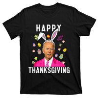 Happy Thanksgiving Funny Joe Biden Confused Happy Easter Day T-Shirt