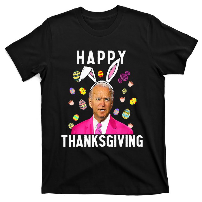 Happy Thanksgiving Funny Joe Biden Confused Happy Easter Day T-Shirt