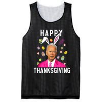 Happy Thanksgiving Funny Joe Biden Confused Happy Easter Day Mesh Reversible Basketball Jersey Tank