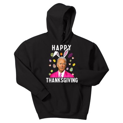 Happy Thanksgiving Funny Joe Biden Confused Happy Easter Day Kids Hoodie