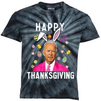 Happy Thanksgiving Funny Joe Biden Confused Happy Easter Day Kids Tie-Dye T-Shirt