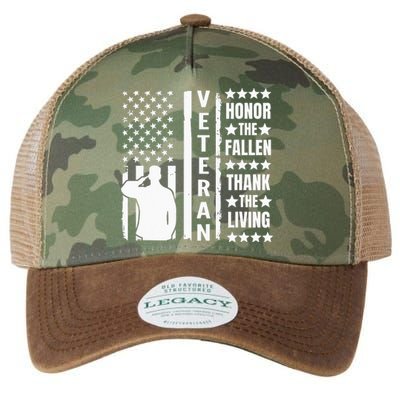 Honor The Fallen Thank The Living Memorial Day Legacy Tie Dye Trucker Hat