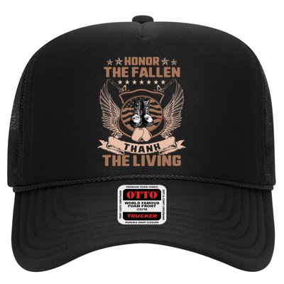 Honor The Fallen Thank Living Memorial Day Military May 25th Cool Gift Trucker Hat