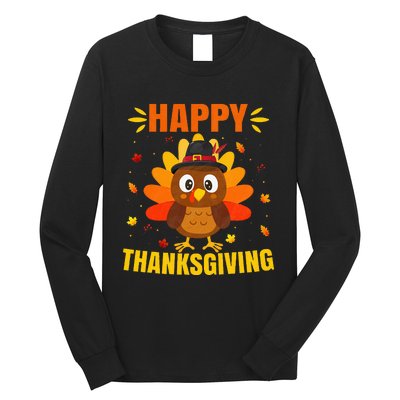 Happy Thanksgiving For Turkey Day Family Dinner Long Sleeve Shirt