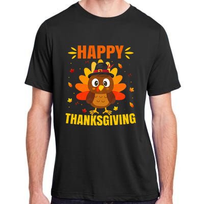 Happy Thanksgiving For Turkey Day Family Dinner Adult ChromaSoft Performance T-Shirt