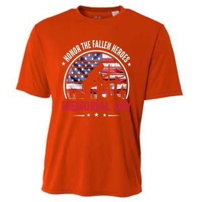 Honor The Fallen Heroes Memorial Day Gift Cooling Performance Crew T-Shirt