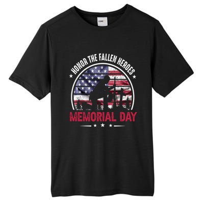 Honor The Fallen Heroes Memorial Day Gift Tall Fusion ChromaSoft Performance T-Shirt