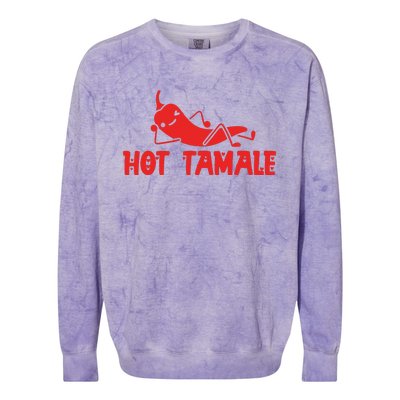 Hot Tamale  Funny Valentines Hot Tamales Colorblast Crewneck Sweatshirt