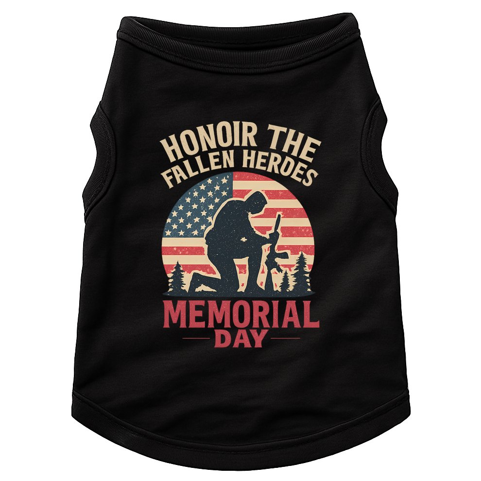 Honor the Fallen Heroes - Memorial Day Doggie Tank