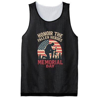 Honor the Fallen Heroes - Memorial Day Mesh Reversible Basketball Jersey Tank