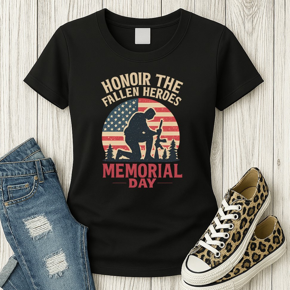 Honor the Fallen Heroes - Memorial Day Womens T-Shirt