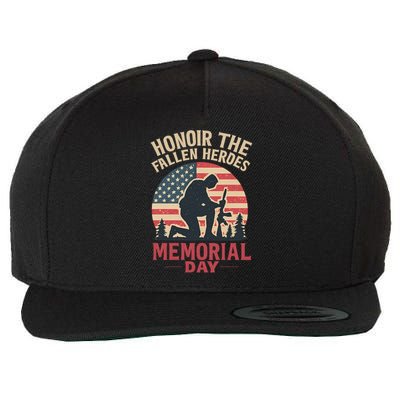 Honor the Fallen Heroes - Memorial Day Wool Snapback Cap