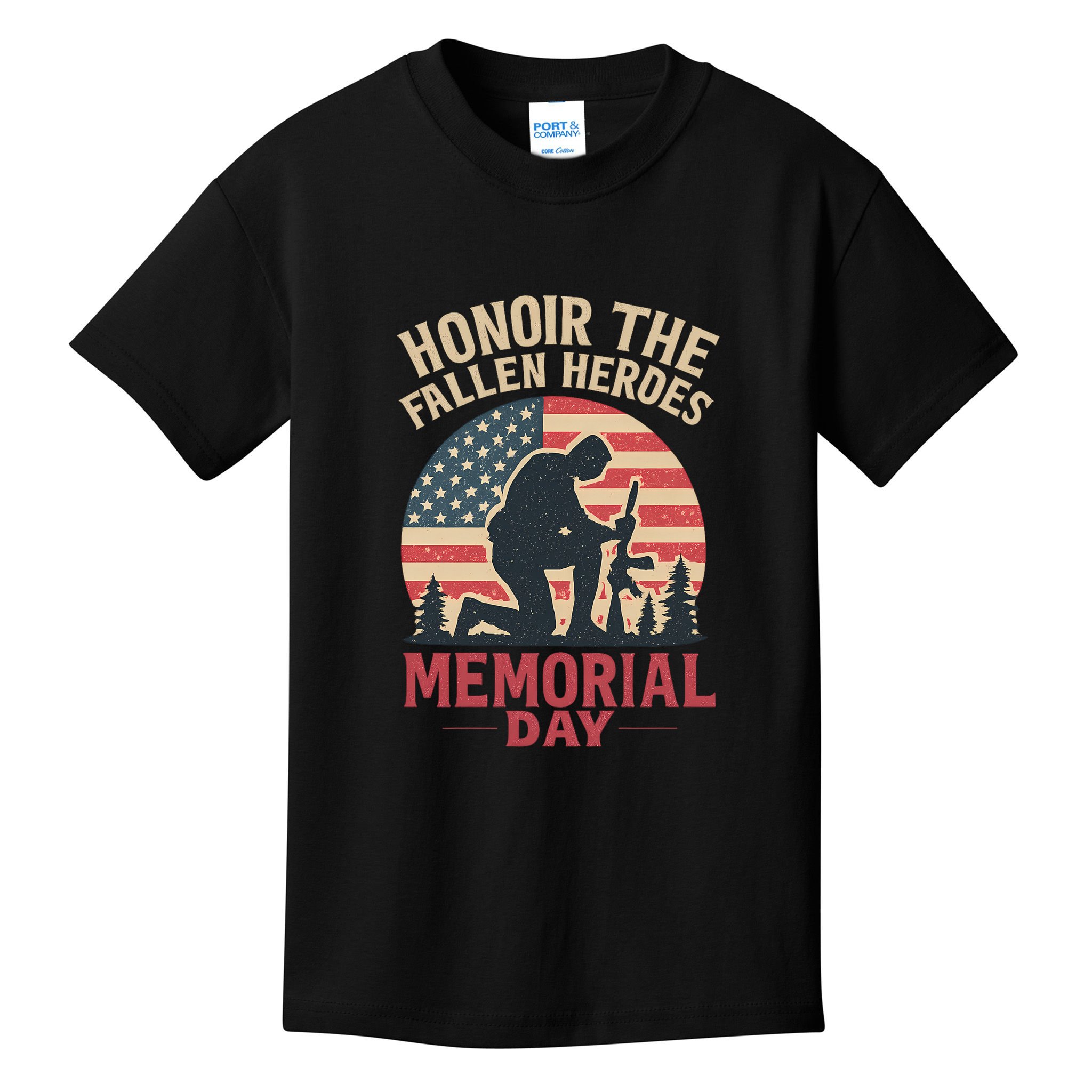 Honor the Fallen Heroes - Memorial Day Kids T-Shirt