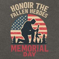 Honor the Fallen Heroes - Memorial Day Cotton Canvas Backpack