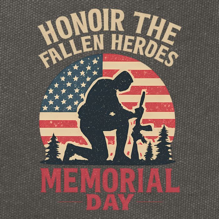 Honor the Fallen Heroes - Memorial Day Cotton Canvas Backpack